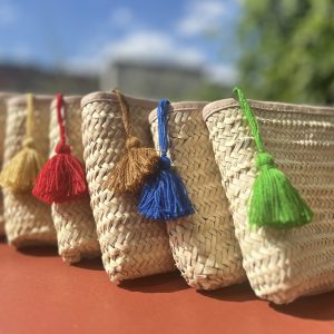 Pochette avec pompon